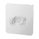 Self-adhesive hanger with hooks - white transparent - wall holder