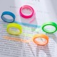 Lipnios rodyklės - fluorescencinės juostelės - 6mmx5m - 5 spalvos - skaidrūs