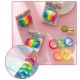 Lipnios rodyklės - fluorescencinės juostelės - 6mmx5m - 5 spalvos - skaidrūs