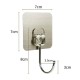 Self-adhesive hook - 70x70mm transparent - Hanger for small items - Kitchen handle