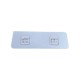 Self-adhesive hanger - 6x14cm double with hooks - wall mount Self-adhesive hanger - 6x14cm double with hooks - wall mount