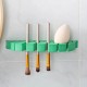 Self-adhesive stand for makeup brushes - foam holder - yellow leaf - hanger