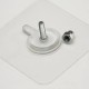 Self-adhesive screw 4mm - 2 pcs - foil 60x60mm - wall holder