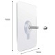 Self-adhesive screw 4mm - 2 pcs - foil 60x60mm - wall holder