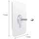 Self-adhesive screw 4mm - 2 pcs - foil 70x70mm - wall holder