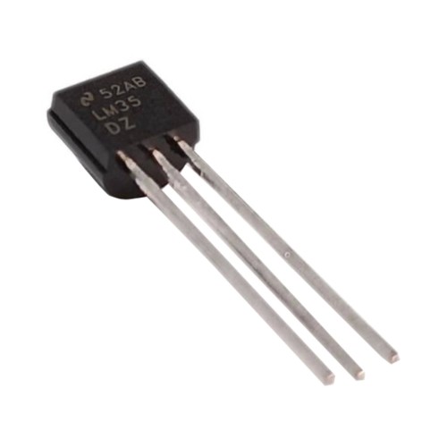 LM35DZ temperatūros jutiklis - THT analoginis integrinis grandynas 