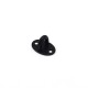 Ceiling hook - small black 39 mm - welded - hanger - handle