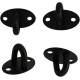 Ceiling hook - small black 39 mm - welded - hanger - handle