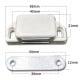 Magnetic furniture lock - 56x25mm - magnetic latch