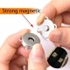 Magnetic clasp for sewing - 14mm - silver buckle