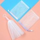 A bag for bar soap - a washer - a net for foaming soap A bag for bar soap - a washer - a net for foaming soap