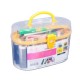 Small sewing tailoring kit in a box - needles - threads - centimeter.