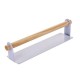 Medinė popierinė kabykla - balta - Virtuvės laikiklis rankšluosčiams ir folijai