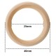 Wooden circle for DIY - 40x7mm - macrame hoop