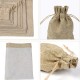 Fabric bag with string 10x15cm - Pouch for herbs and spices