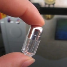 Sample and capsule container - 2ml vial - 13x31mm - silver cover
