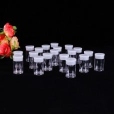 Mėginio ir kapsulės talpyklė - 2x3.6 cm - 5 ml buteliukas - mini buteliukas