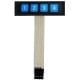 Membrane keyboard - 4 keys 1x4 - numeric - self-adhesive for Arduino