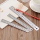 Metal ruler 20 cm - 8 inches - 0.3mm - double-sided - precise