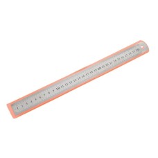 Metal ruler 30 cm - 12 inches - 1mm - double-sided - precise