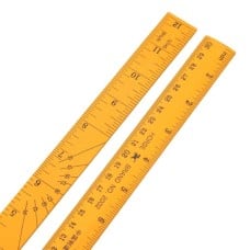 Medinė liniuotė 30 cm - 12 colių - 1 mm - dvipusė - tiksli