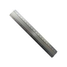Metalinė liniuotė 30 cm - 12 colių - 1 mm - dvipusė - tiksli