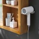 Metal hairdryer holder - black - Wall hanger - Stand