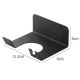 Metal hairdryer holder - black - Wall hanger - Stand