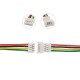 Micro JST plug with 100mm cable - 4 PIN pitch 1.25 - MCX - male (male)