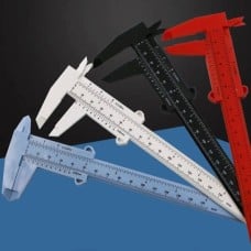 Mini plastic caliper 0-150 mm - white - measuring tool