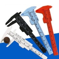 Mini plastic caliper 0-80 mm - white - measuring tool