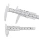 Mini plastic caliper 0-80 mm - red - measuring tool