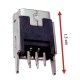 Mini USB female socket - 5+4 pin - straight