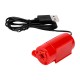 Mini vandens pompa su USB laidu - DC 5V - panardinama - raudona pompa Mini vandens pompa su USB laidu - DC 5V - panardinama - raudona pompa