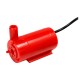 Mini vandens pompa su USB laidu - DC 5V - panardinama - raudona pompa Mini vandens pompa su USB laidu - DC 5V - panardinama - raudona pompa