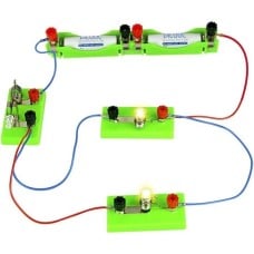 Teaching kit for experiments and construction of simple electrical circuits