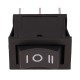 Momentinis svirtinis jungiklis - monostabilus KCD1- 21x15mm (ĮJUNGTA)-IŠJUNGTA-(ĮJUNGTA) 250V - 3 kontaktų