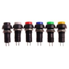 Mygtukas PBS-11A – 250V 3A – bistabilus – apvalus – mėlynas