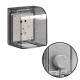 Waterproof cover for the socket - transparent - Cover with flap for the plug