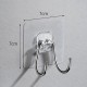 Stainless steel double hook - Handle 70x70mm - Hanger for small items Stainless steel double hook - Handle 70x70mm - Hanger for small items