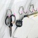Stainless steel double hook - pink - Hanger without self-adhesive handle