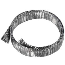 Stainless steel braid for 12mm cables - Flexible grounding - Braid - 1mb