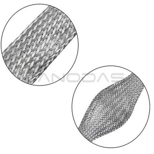 Stainless steel braid for 25mm cables Flexible grounding Braid 1mb