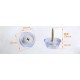 Anti-slip pad for N8 chair 26x22mm - screw-on furniture legs