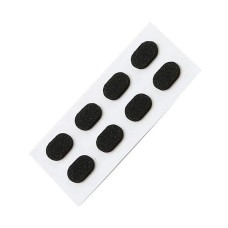 Neslystantys akinių nosies pagalvėlės - juodos - 1.5mm - 8vnt - putplasčio lipdukai