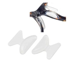 Non-slip glasses nose pads - black - butterfly shape - adhesive - 10pcs