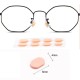 Anti-slip glasses nose pads - beige - 1.5mm - 8 pieces - foam stickers