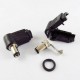 DC power plug - 5.5x2.1 - angled - plug for mounting
