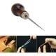 Leather awl - pear - 11.5 cm - for upholstery - wooden handle