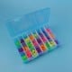 Organizatorius 24 skyriai 195x130x36mm - mėlyna - konteineris smulkiems daiktams